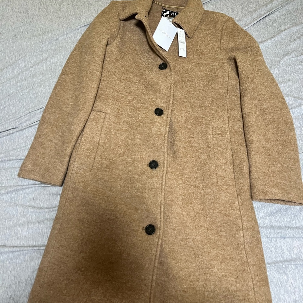 Car coat in Italian boiled wool (NWT)